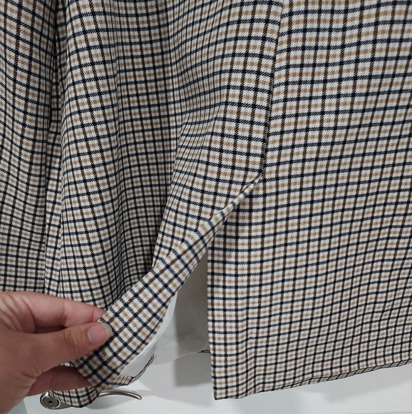 NWT Vince Camuto Brown/Black/Crew Plaid Blazer in Size XXL - Picture 15 of 16